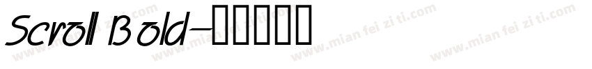 Scroll Bold字体转换